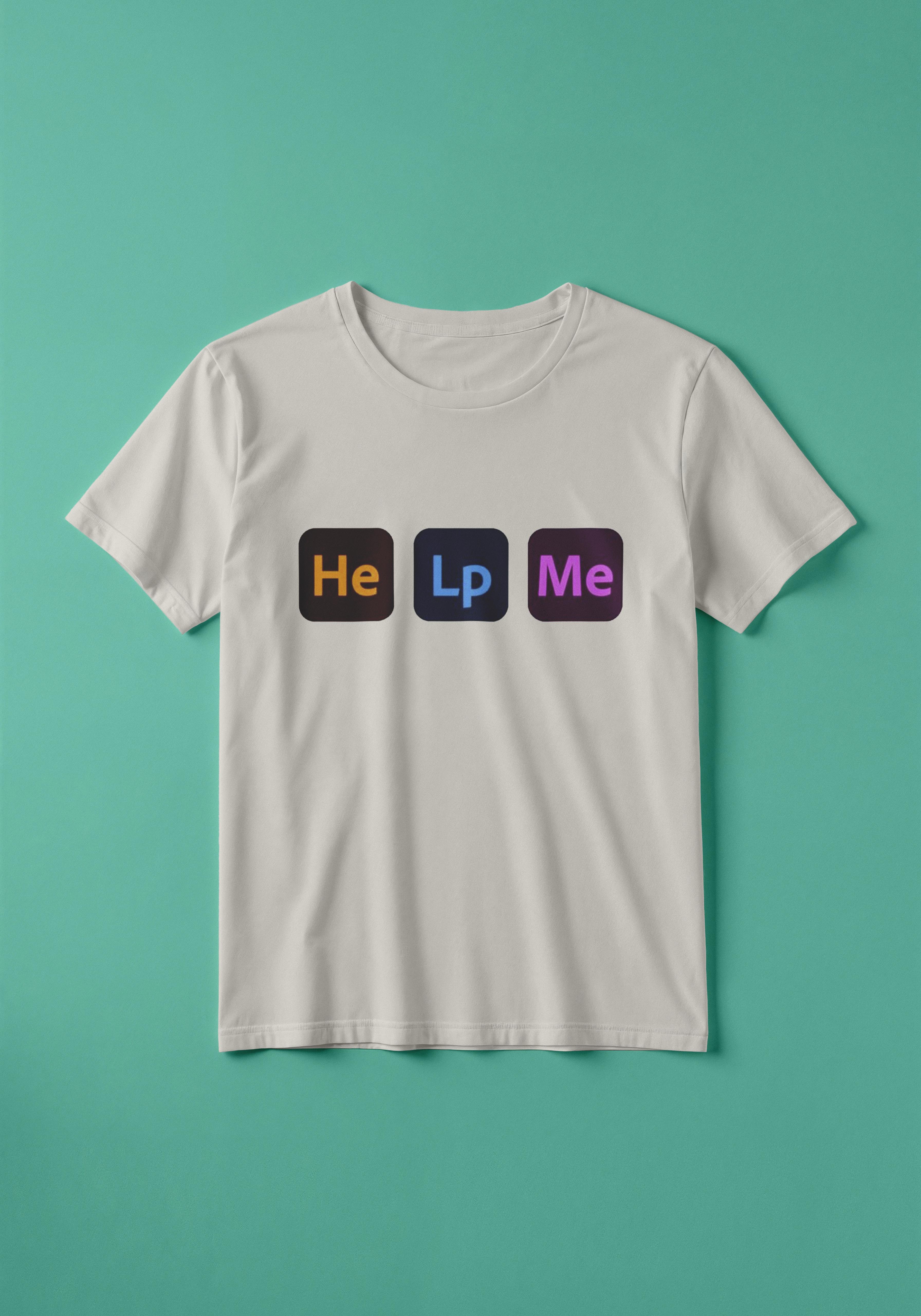 تیشرت تایپوگرافی Help Me