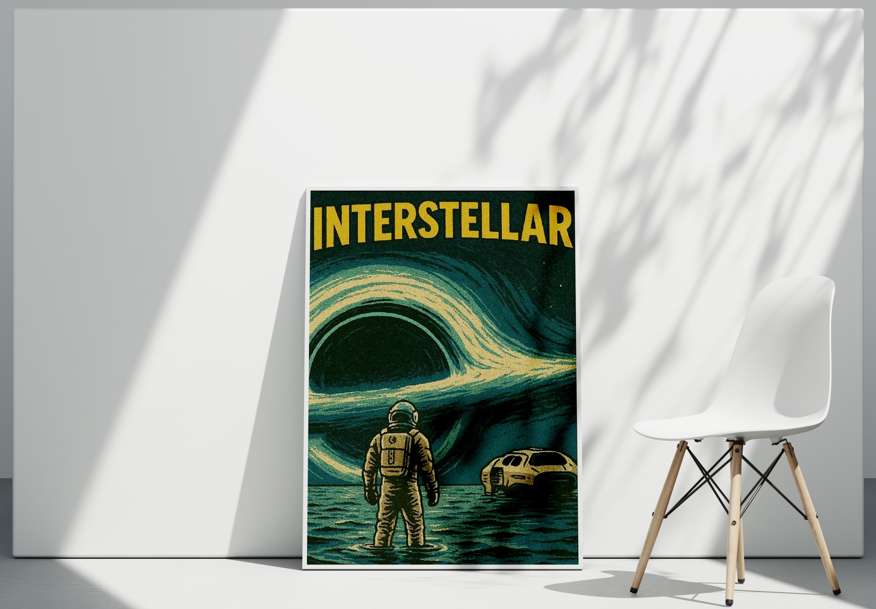 تابلو فیلم Interstellar | سیاه‌چاله گارگانتوا و سفر میان‌ستاره‌ای