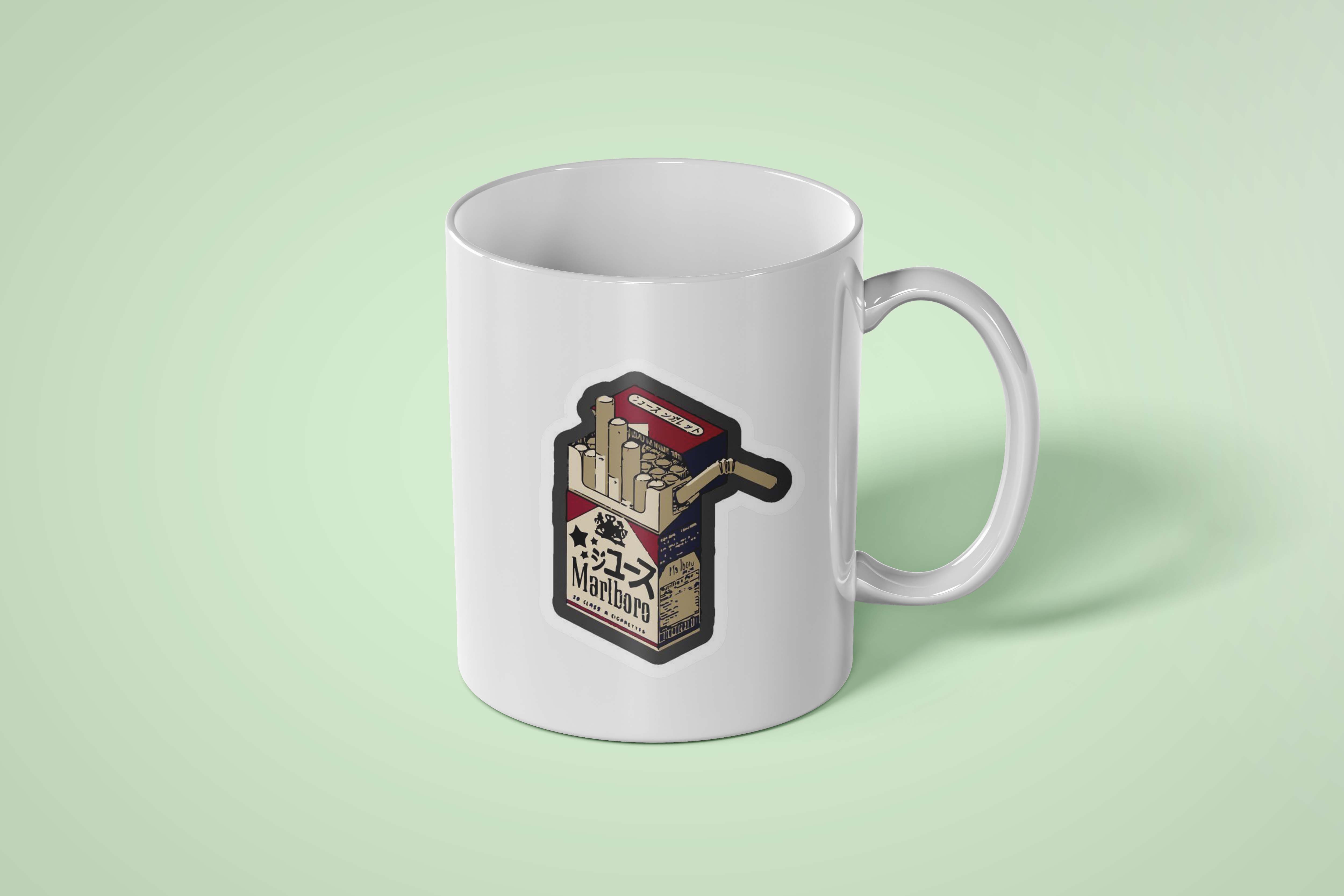 ماگ با طرح پاکت سیگار Marlboro